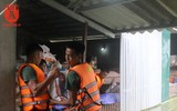 Huy động gần 500 người chống tràn đê tả Bùi ở Chương Mỹ